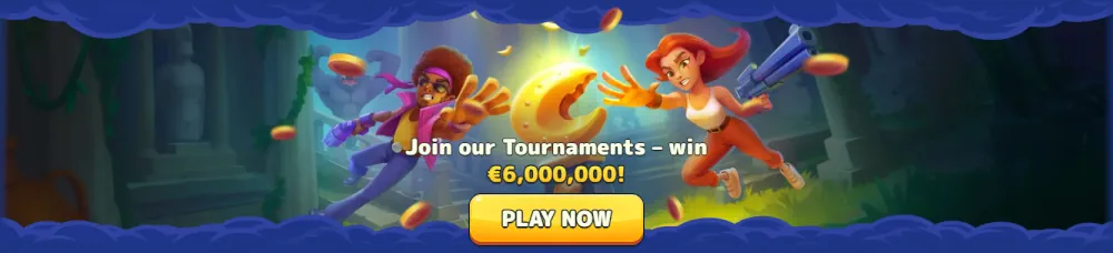 Banner promocional del torneo con bote de premios de €6,000,000.